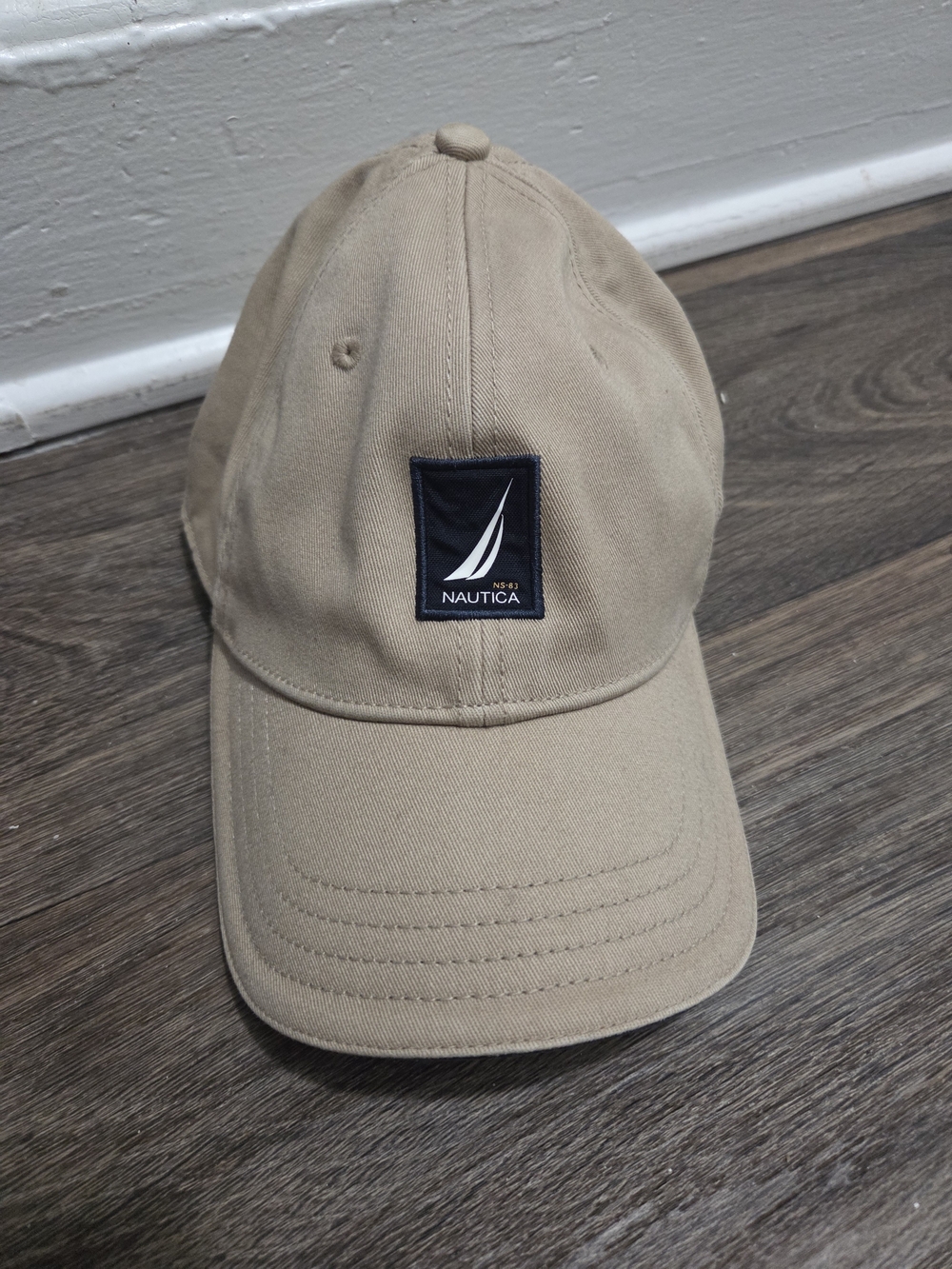 Classic Nautica Size L (XL) Khaki Baseball Cap